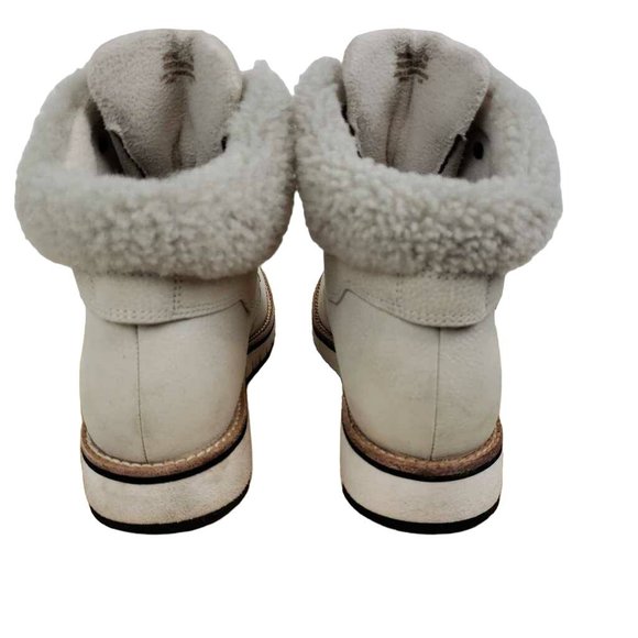 Cole Haan Womens Zerogrand Explorer Hiking Boots Beige Leather Ankle Lace Up 6 B - Picture 7 of 13